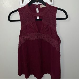 Maroon tank - Size L